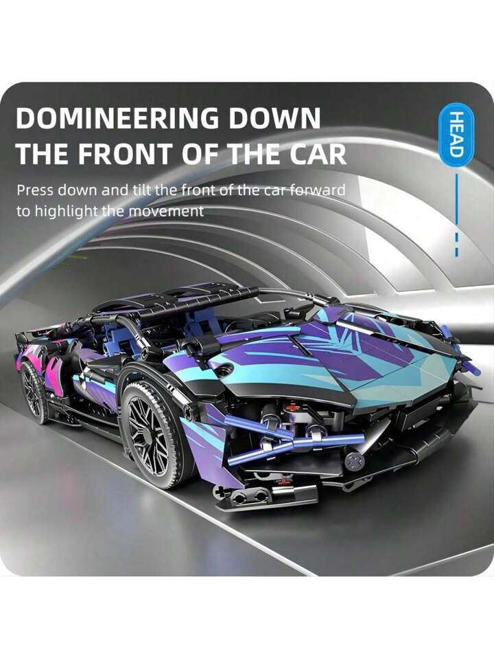 Lamborghini Technology Version Building Blocks Car 1280 Pcs