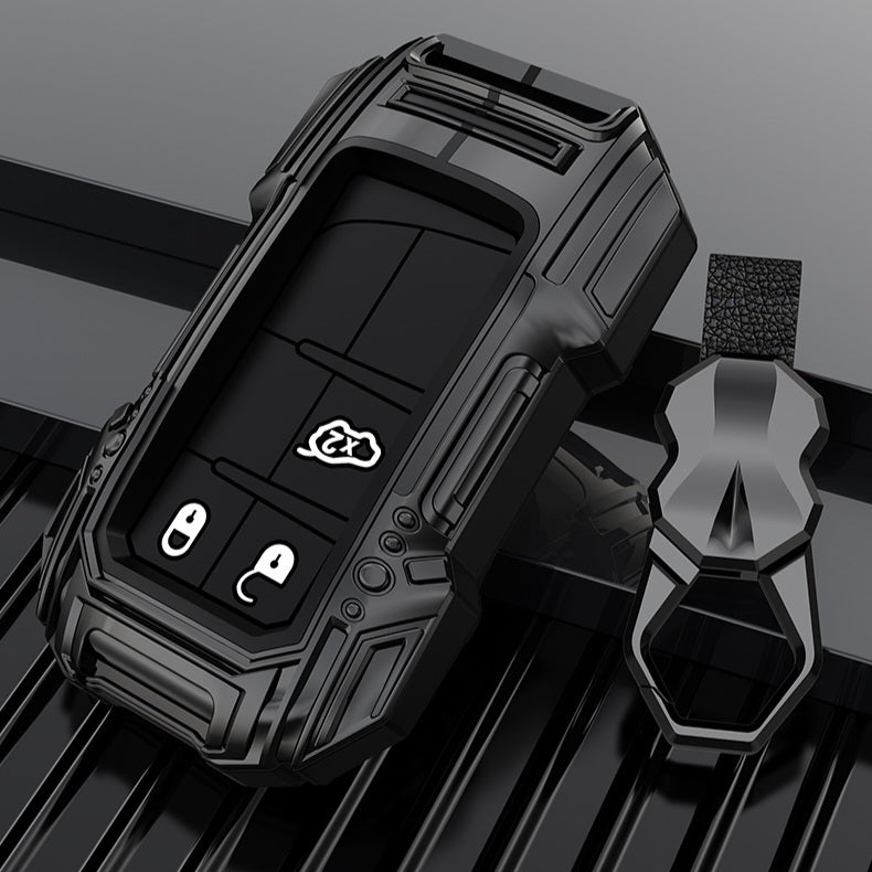 Jeep Compass/Cherokee/Meridian Premium Batman Metal Alloy Keycase with Holder & Rope Chain