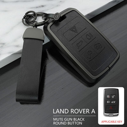 Land Rover 1.0 Key Exclusive Aluminium Alloy Leather 2.0 Keycase with Holder & Rope Chain