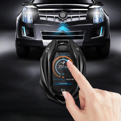 BMW LCD Key Premium Batman Metal Alloy Keycase with Holder & Rope Chain