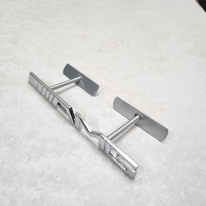 AMG Silver Grille Metal Emblem (15.5 x 1.5 cm)