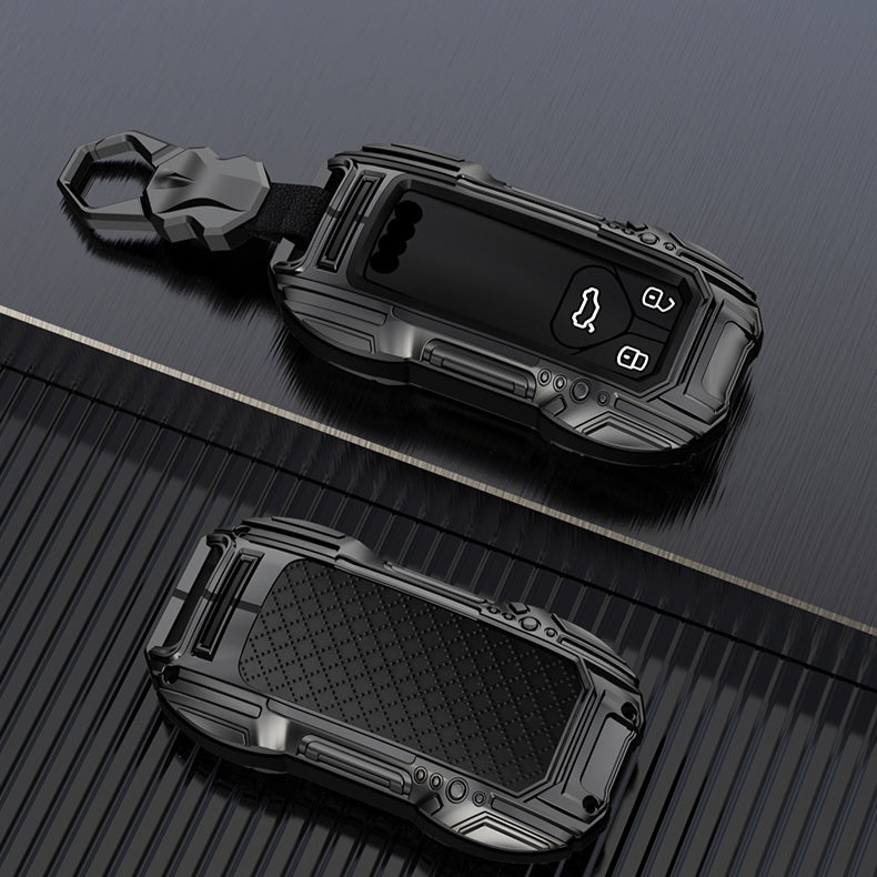 Audi Remote Key Premium Batman Metal Alloy Keycase with Holder & Rope Chain