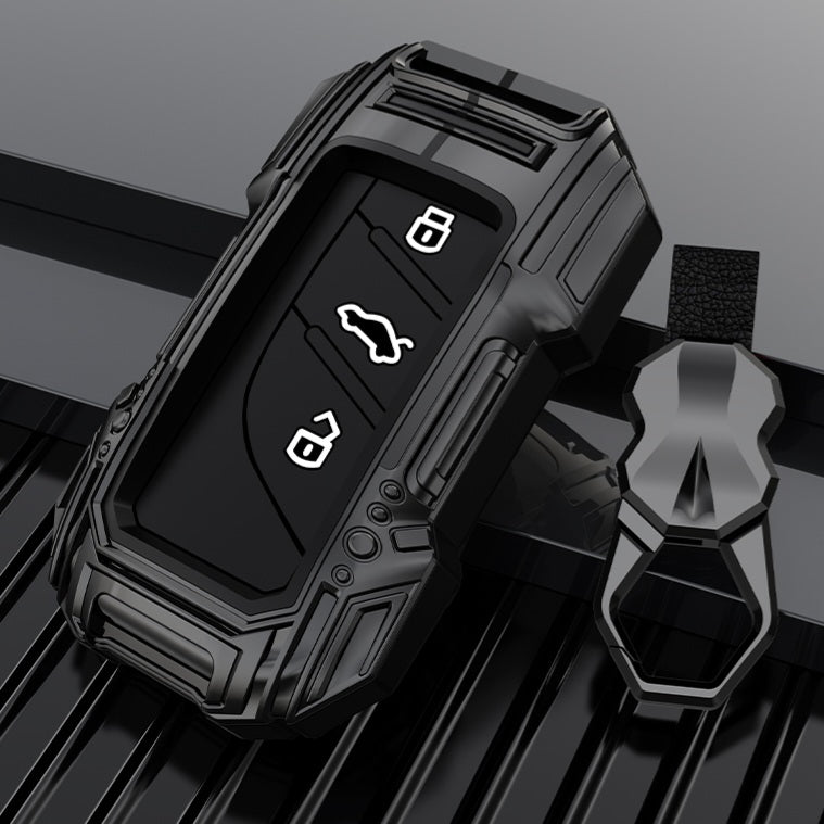 MG Astor / ZS EV Premium Batman Metal Alloy Keycase with Holder & Rope Chain