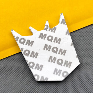 3D Transformer Deception Radium Glow Metal Sticker Decal Silver (9.5x7.5 cm)