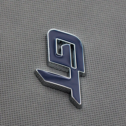 3D GT Metal Sticker Decal Blue (6x3 cm)
